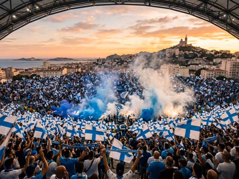 Drapeau OM Marseille