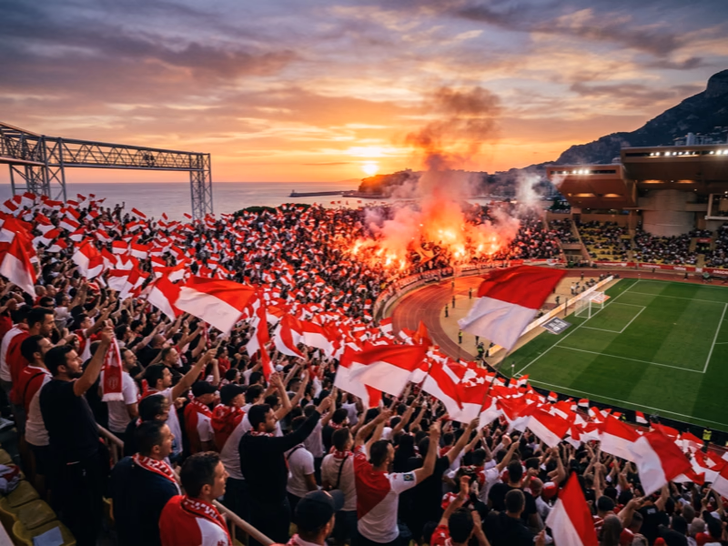 Drapeau AS Monaco