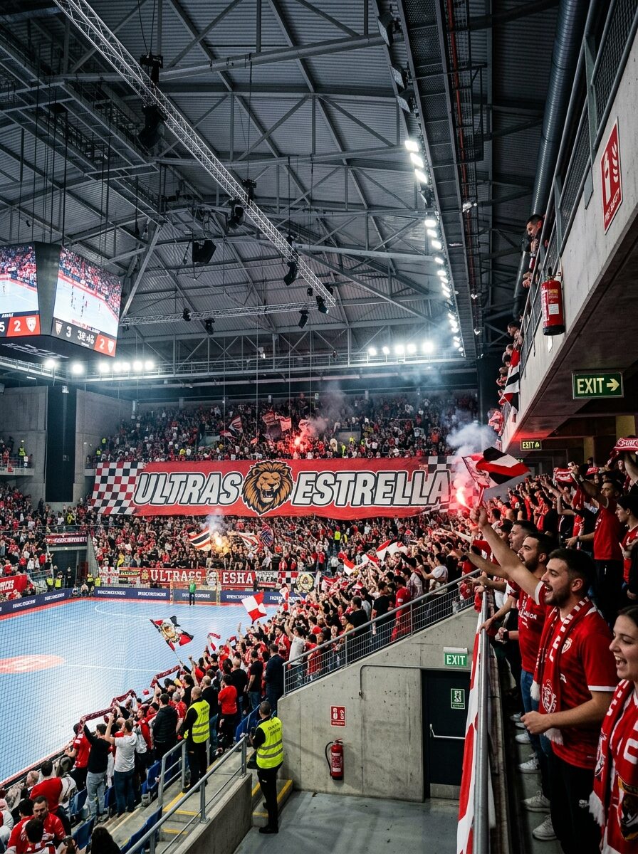 Tifo conforme aux normes M1 en stade fermé