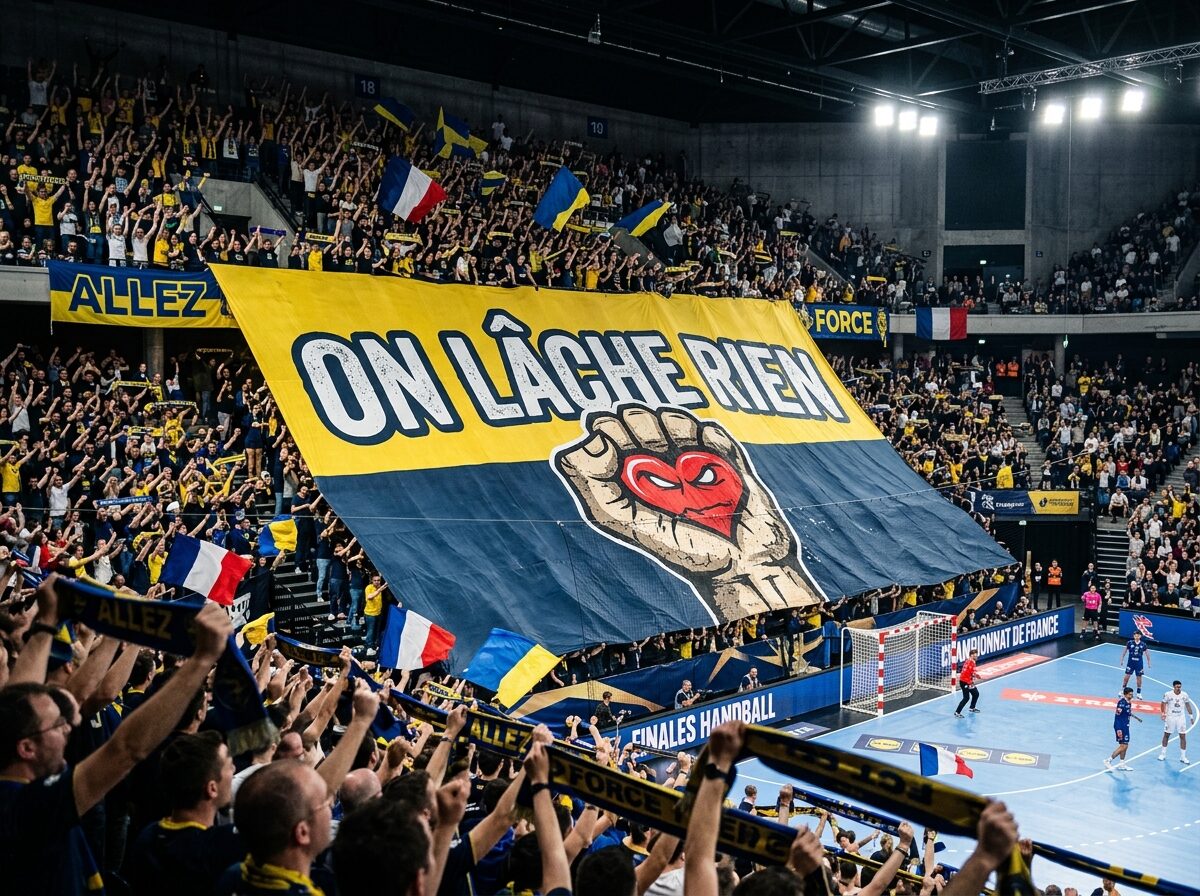 Tifo TÊTE HAUTE basketball pabellón dignité