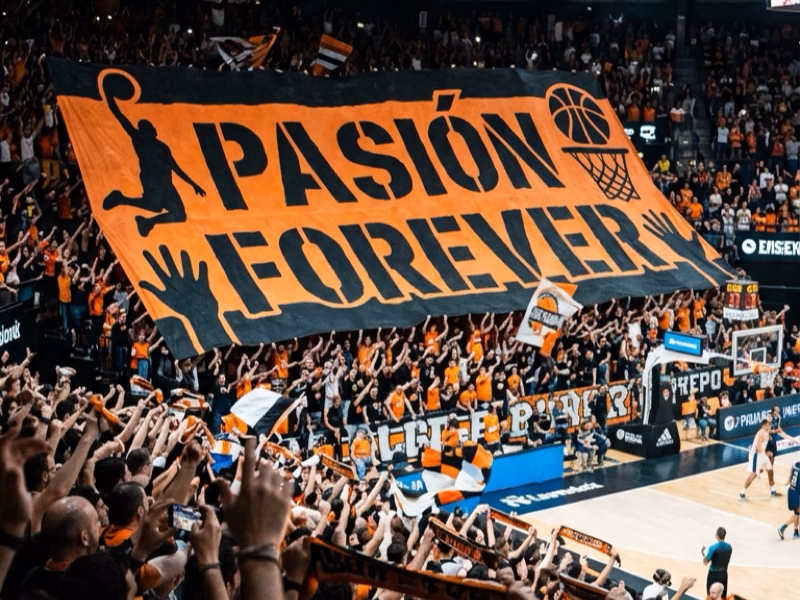 Tifo rectangulaire XXL pour basketball