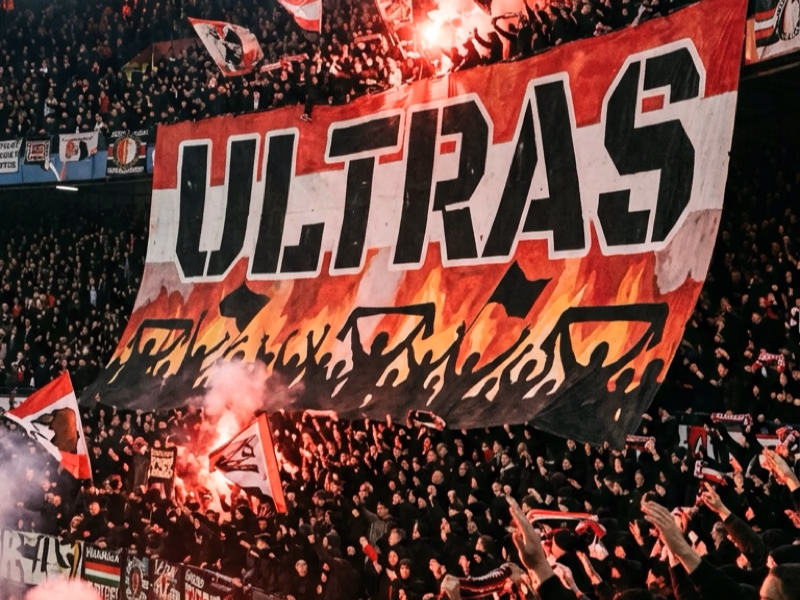 Tifo rectangulaire XXL pour football