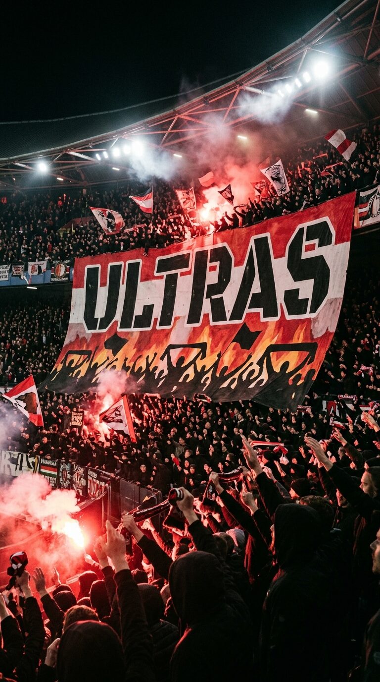 Tifo football stade kop ultras passionnés