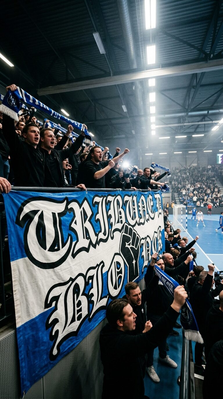 Tifo futsal hall couvert ambiance match