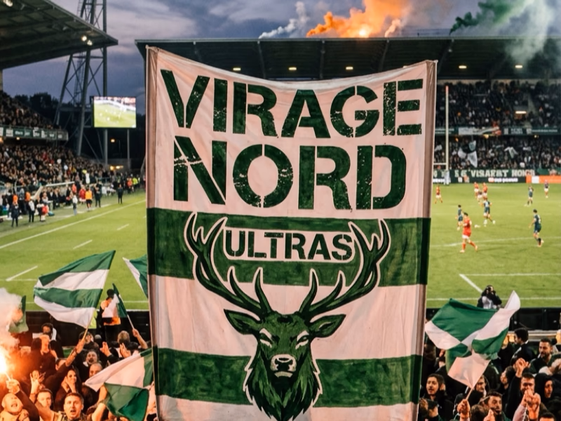 Tifo rectangulaire XXL pour rugby