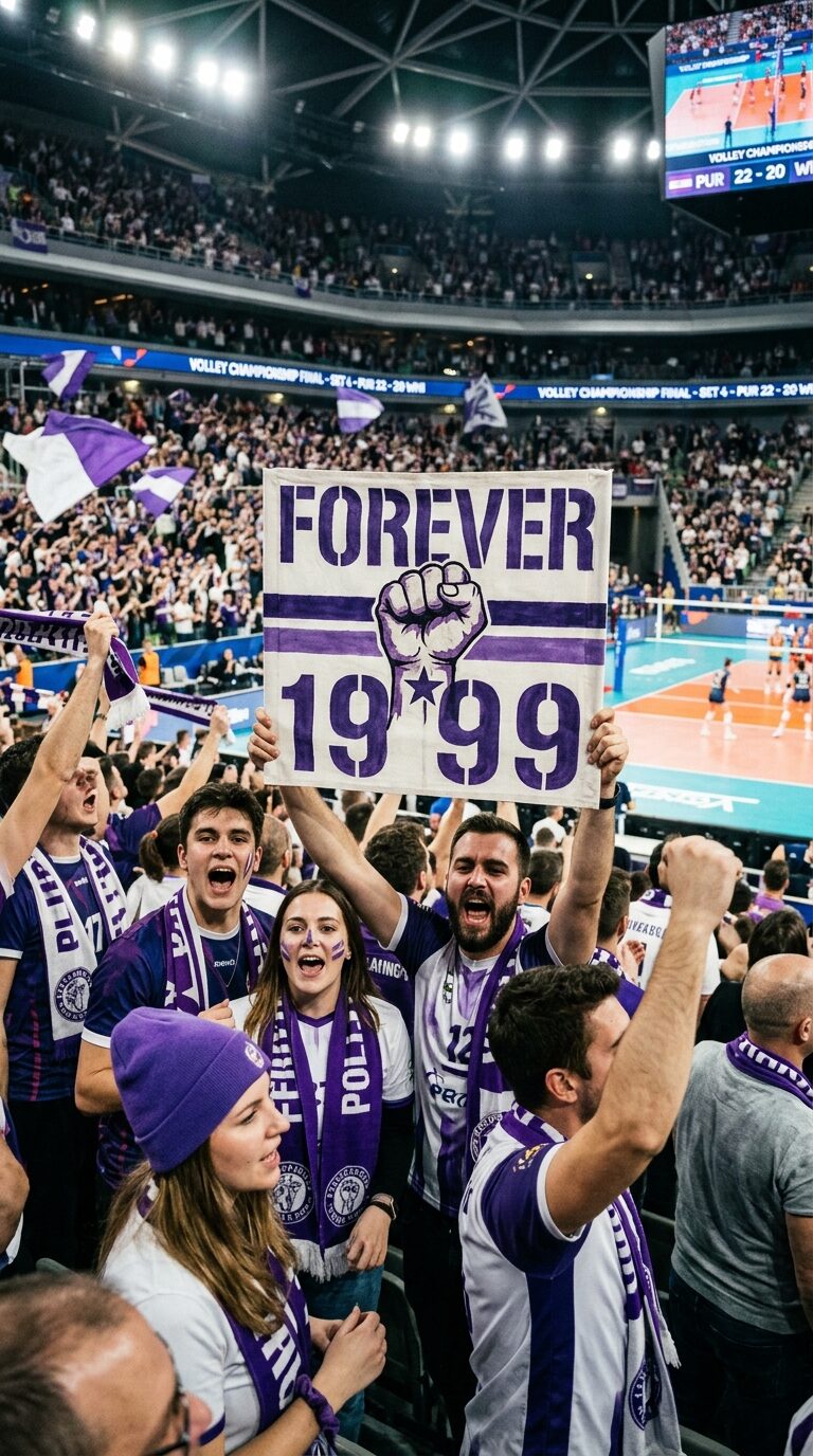 Tifo volleyball arena supporters