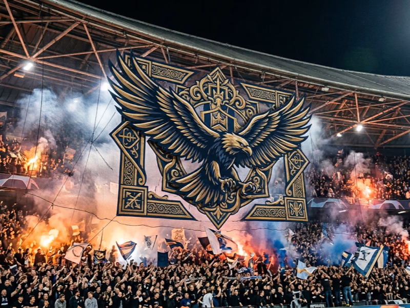 Tifo 3D scénographie XXL pour tribune entière, finale ou derby historique