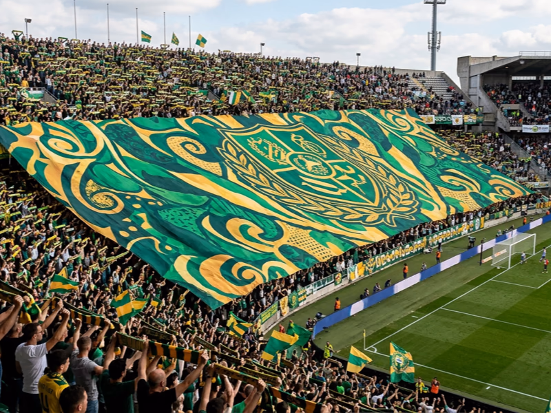 Tifo rectangulaire moyen format couvre-virage